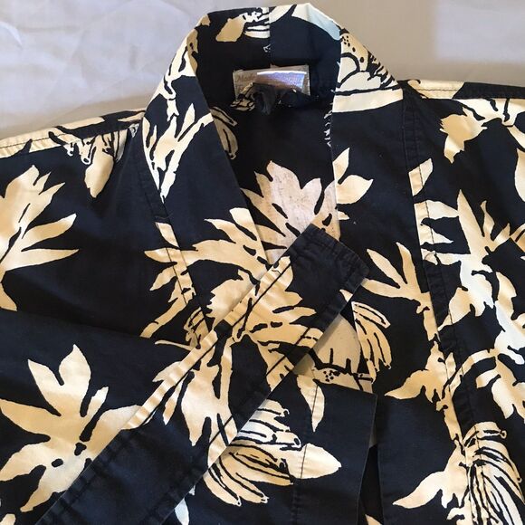 4 Seasons Resort HUALALAI HI Unisex XXL Hawaiian Floral Belted Robe Swim Cover - Picture 1 of 16